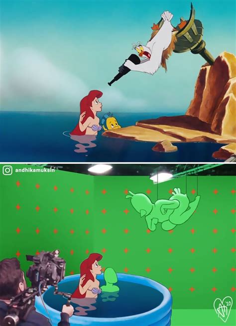 11 Behind The Scenes Pics Of Disneys Famous Scenes Disney Animated