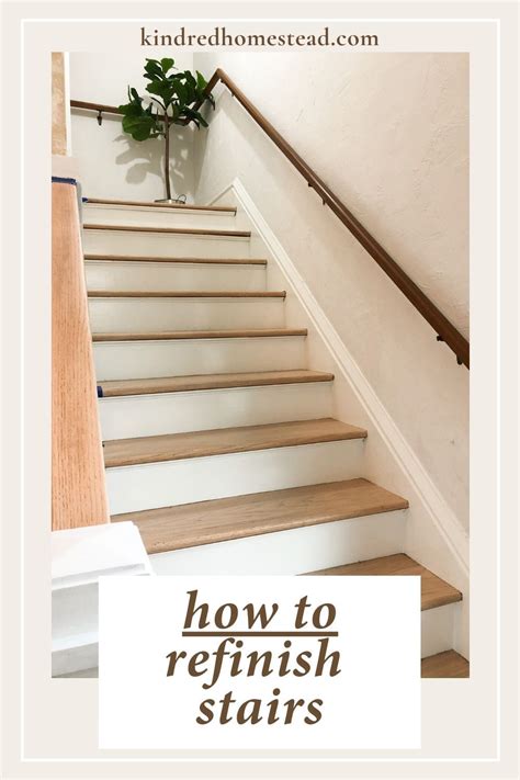 How To Refinish Your Stairs Tutorial Hardwood Stairs Refinish Stairs