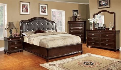 At leather gallery, we are renowned for our premium quality furniture, we pride. Arden Brown Cherry Faux Leather Bedroom Set from Furniture ...