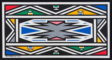Ndebele Design Iii By Esther Mahlangu Strauss And Co