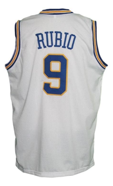 Ricky Rubio 9 Minnesota Muskies Aba Basketball Jersey Sewn White Any
