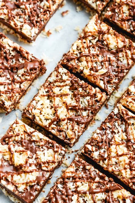 No Bake Peanut Butter Chocolate Coconut Bars These Satisfying