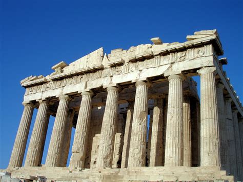 Description Of The Parthenon On Acropolis In Athens Greece Encircle