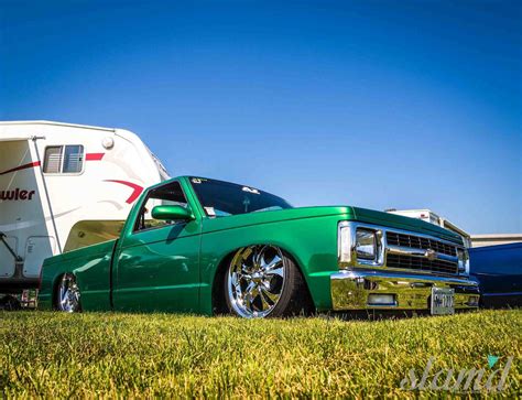 Clean S10 Bagged Trucks Lowered Trucks Mini Trucks Cool Trucks S10