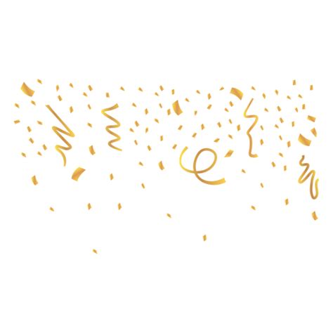 Golden Confetti Transparent Png And Svg Vector File