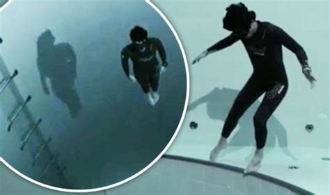 Viral Video Shows Man Diving The Worlds Deepest Pool In One Breath In Terrifying Footage