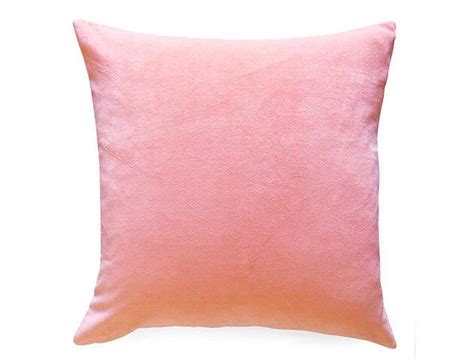 Cotton Velvet Pillow Cover Peach 20 Inch Peach Pillow Velvet