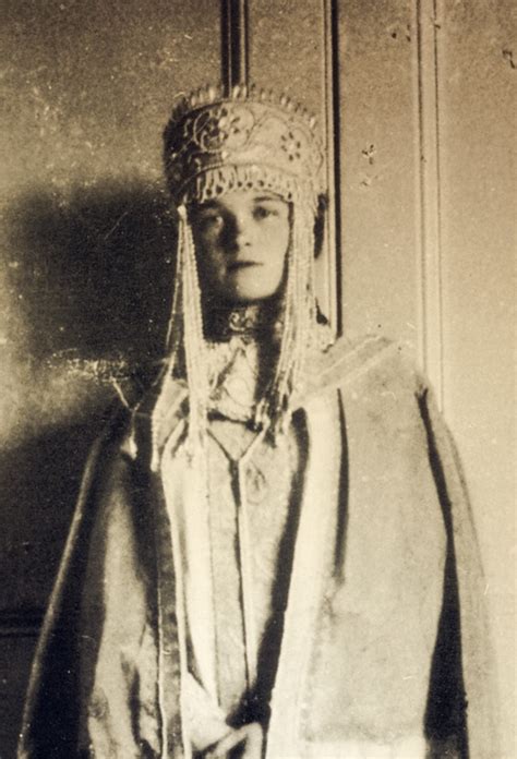 Grand Duchess Olga Nikolaevna Romanova Of Russia 1895 1918 Wearing A Traditional Costume