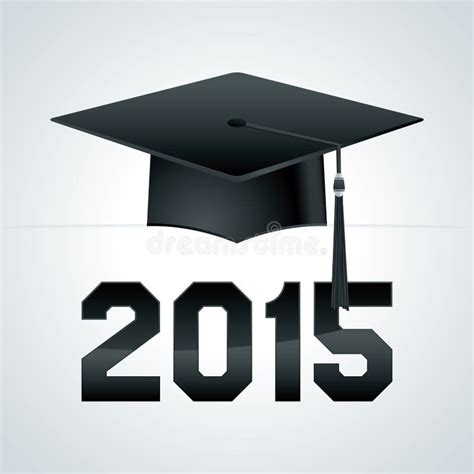 Class Of 2015 Graduation Cap Illustration Stock Vector Illustration