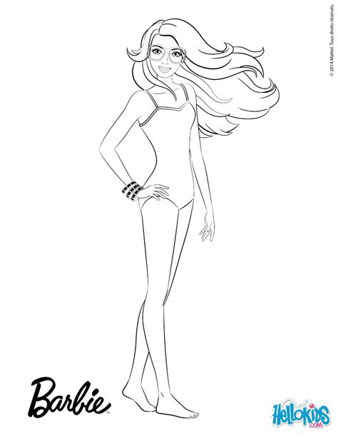 Bathing Suit Coloring Page
