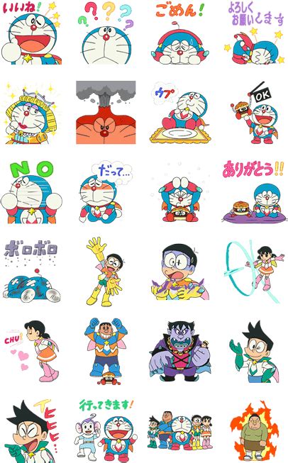 Doraemon The Movie Stand By Me Doraemon Line Sticker 420x673 Png
