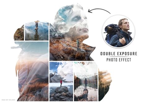 Premium Psd Photo Collage Double Exposure Effect Mockup