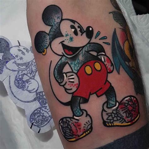 Inked Mickey Mouse Tattoo Best Tattoo Ideas Gallery Tatuajes