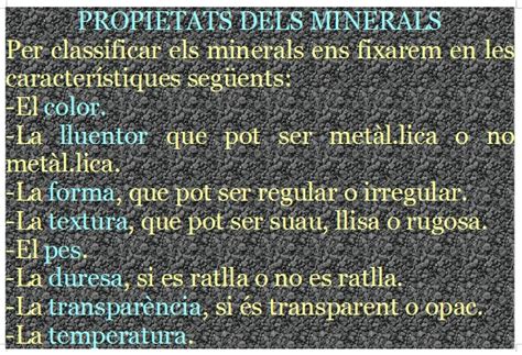 Fi Descolarització 2018 B Propietats Dels Minerals