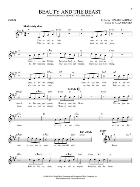 Easy Pop Melodies For Violin Partition
