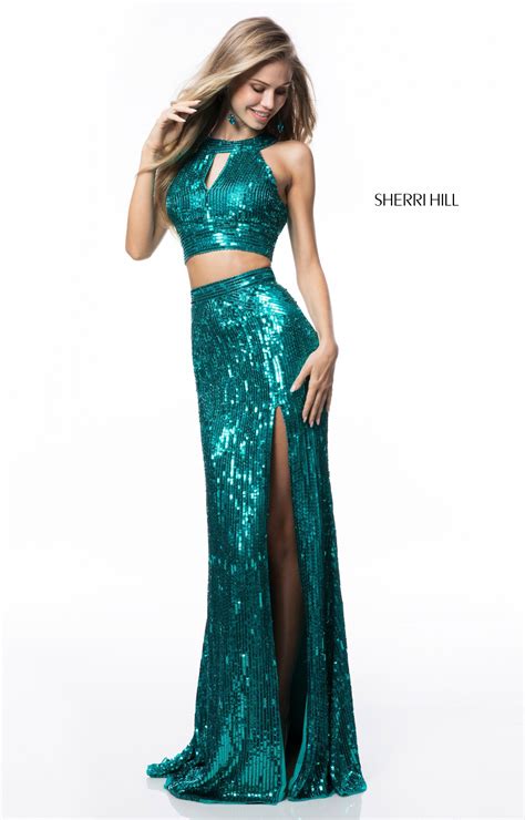 Sherri Hill 51756 Long Sequin 2 Piece Prom Dress