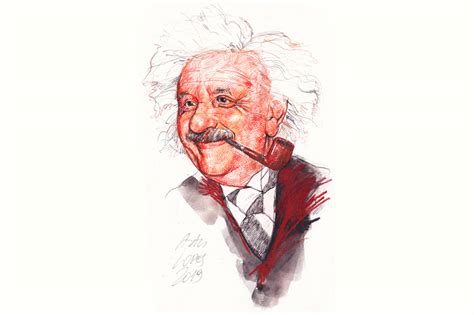 Albert Einstein Pipesmoking Genius