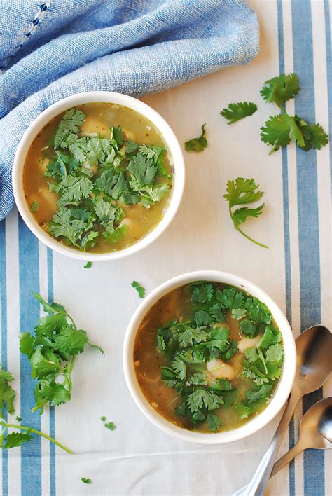 This is one of my favorite soups to make because it's comfort food with a refreshing southwestern flavor. Slow Cooker Chicken and Green Chile Soup - Eat Yourself Skinny