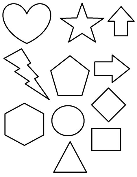 Coloring pages of basic shapes. Free Printable Shapes Coloring Pages For Kids