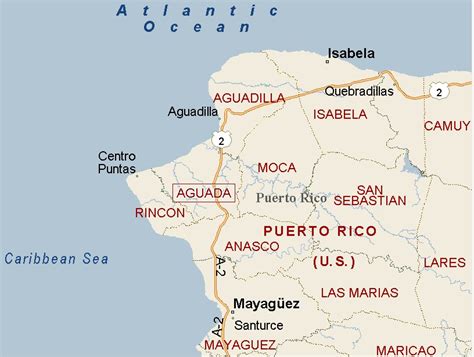 Aguada Puerto Rico Area Map And More