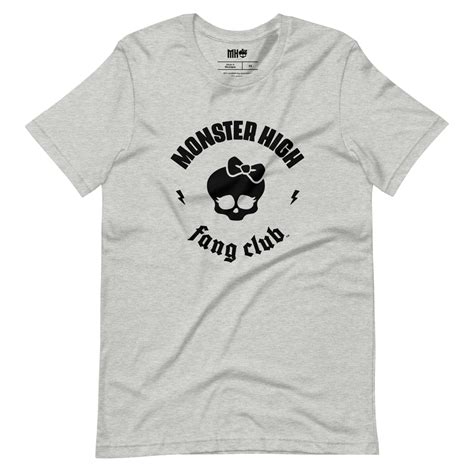 monster high fang club short sleeve t shirt in heather grey mattel creations