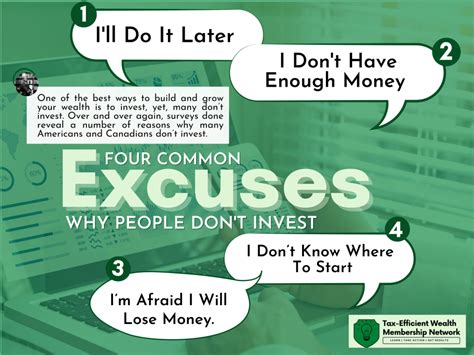 Four Common Excuses Why People Dont Invest And How To Avoid Them