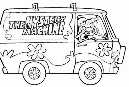Coloring Machine Mystery Scooby Doo Machines Simple