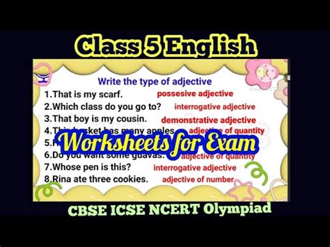 Class 5 english, class 5 english grammar,class 5 english worksheet,class 5,@titusclass