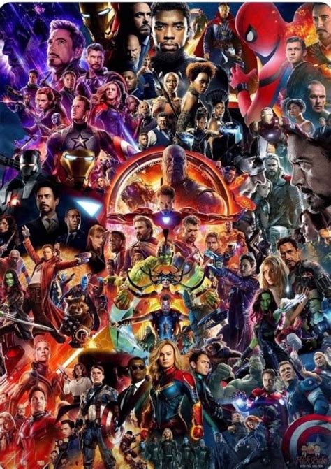 Endgame and yet the loss that hit the hardest was iron man's death. All the marvel movie posters merged into one ...