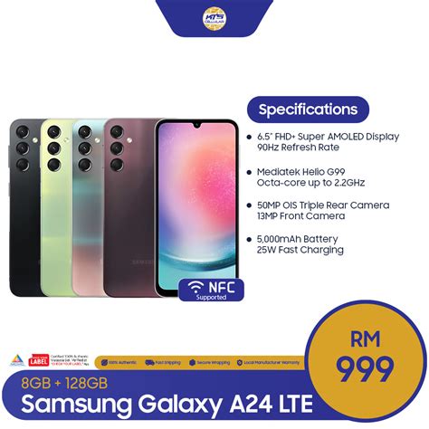 Samsung Galaxy A24 Lte 8gb128gb Smartphone Original 1 Year Warranty By Samsung Malaysia