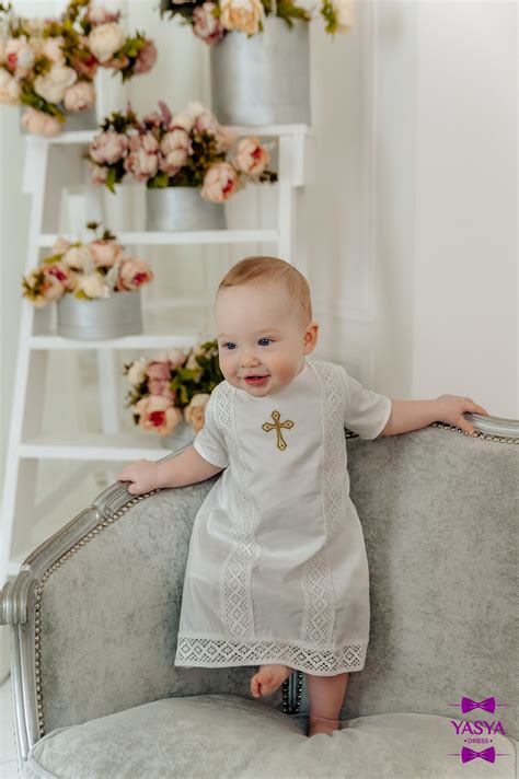Baby Boy Baptism Outfit Unisex Christening Gown Toddler Boy Etsy