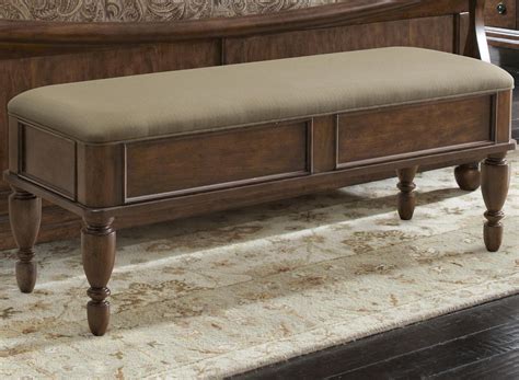 Bed Bench With Upholstered Seat By Liberty Furniture Wolf Furniture