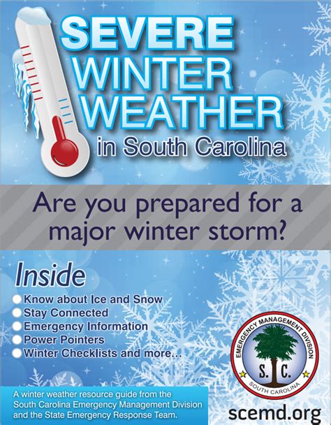Severe Winter Weather Guide South Carolina Emergency Management Division