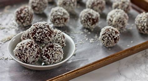 Chocolate Coconut Snowballs Plant Based Dessert Wholly Plants
