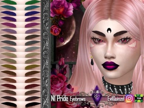 Pride N1 Eyebrows By Evilquinzel At Tsr Sims 4 Updates
