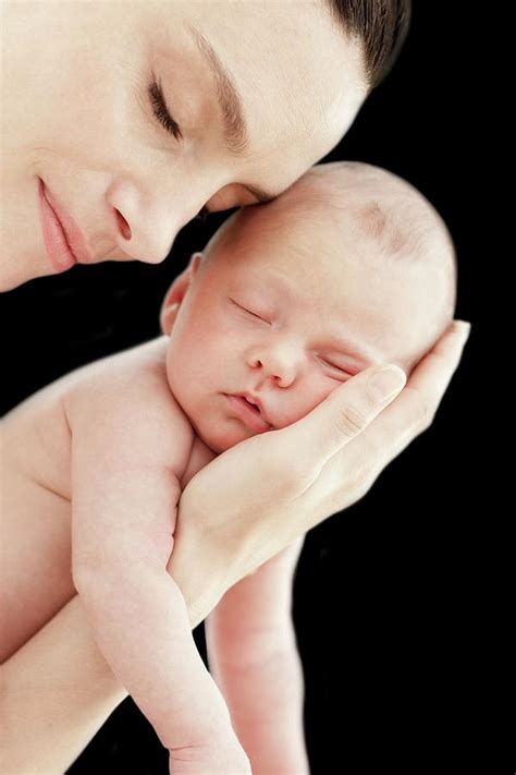 Mother Holding Newborn Baby Photograph By Ian Hootonscience Photo Library