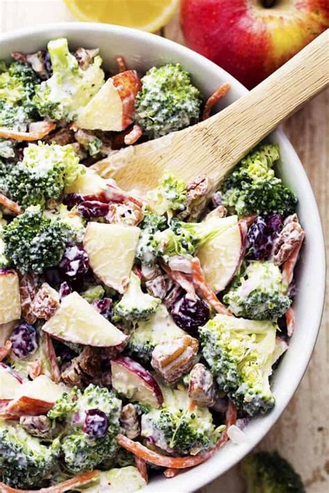 Add the broccoli, apple, and bacon to the mixing bowl and toss well until everything is coated in dressing. Broccoli Apple Salad | The Recipe Critic