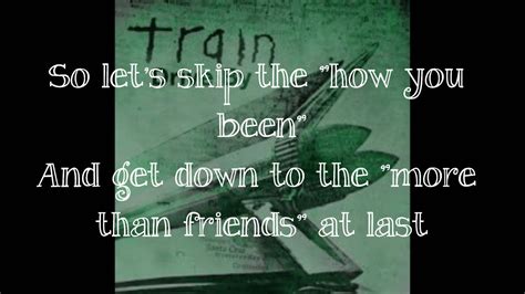 It's that kind of town and you're so far down you can't get up. Train - Drive by Lyrics - YouTube