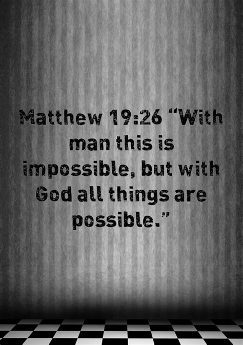 Nothing Is Impossible With God Verse With Commentary