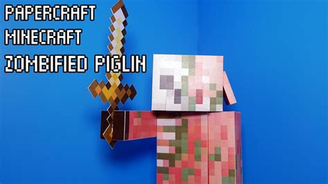 Minecraft Papercraft Zombie Pigman