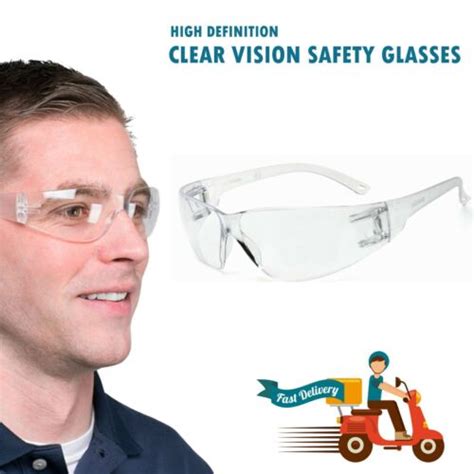 safety goggles eye protection glasses anti fluids anti dust work lab clear ppe ebay