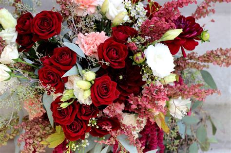 If you're having a blush themed wedding, or your bridesmaids dresses, flowers or groomsmen are blush, then this is the wedding inspiration for blush weddings you need. Celebration Flair: Merlot + Blush Bridal Portrait Flowers
