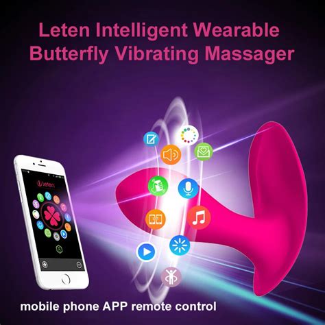 leten bluetooth connect intelligent app remote control wearable butterfly vibrator g spot