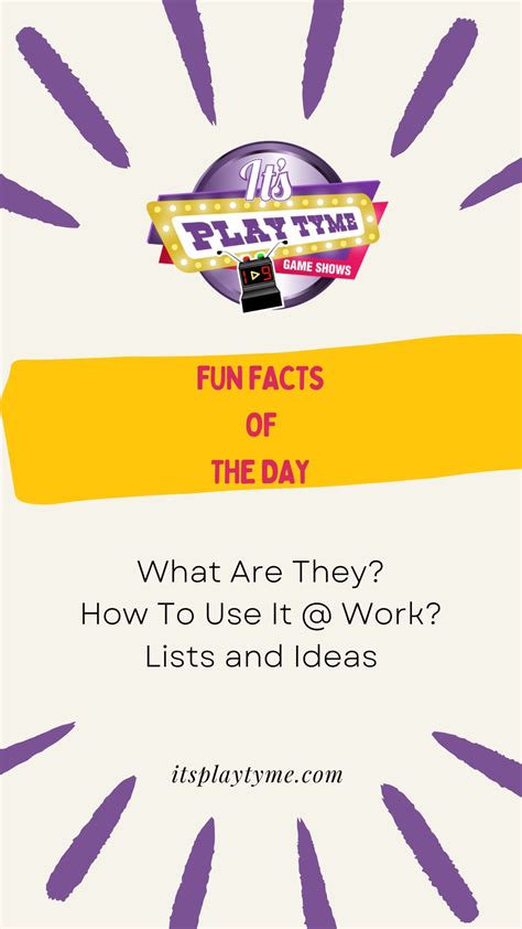 11 Interesting Fun Facts Of The Day For Work Icebreakers 2024