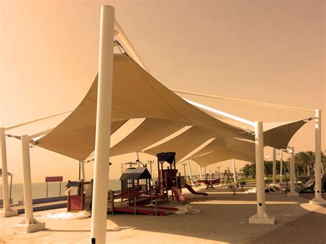 Tensile Shade Structure, Shade structures in Dubai - Al Hamra Shades