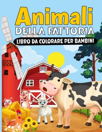 Animali Della Fattoria Libro Da Colorare Per Bambini 37 Drawings Of