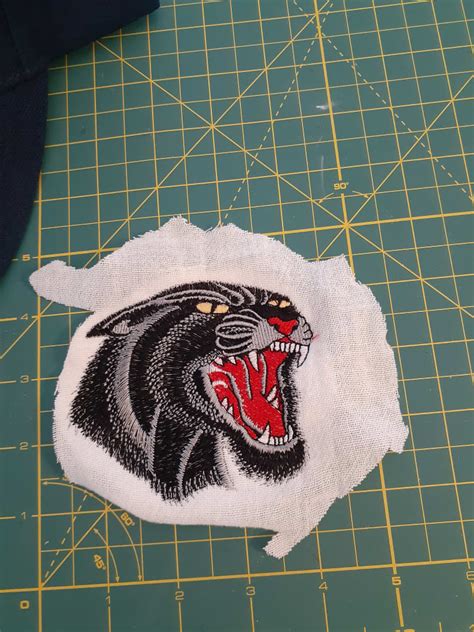 Free Machine Embroidery Design Black Panther Head Royal Present