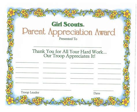 Parent Appreciation Award Wpgs 19 010 Parents Appreciation Troop