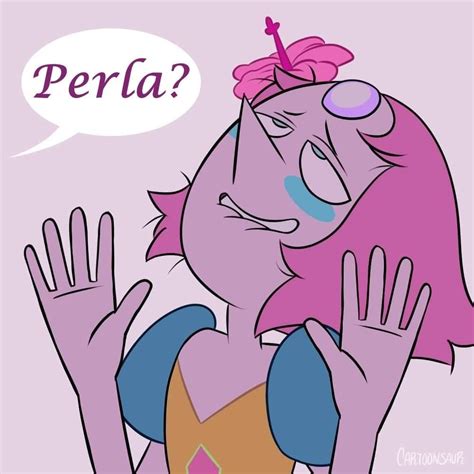 an image of a cartoon character with the words perla