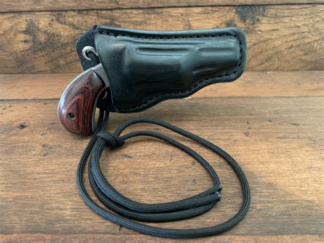 Naa Leather Neck Holster For 22 Mag 1 58 Barrel Etsy